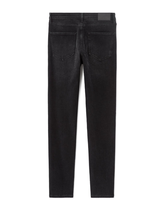 C.25 slim stretch cotton jeans - 3 lengths - black