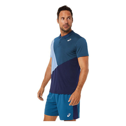 Men Court Color Block Polo-Shirt