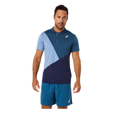 Men Court Color Block Polo-Shirt
