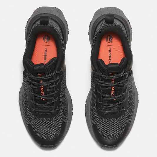 MOTION ACCESS LOW LACE UP SNEAKER BLACK KNIT