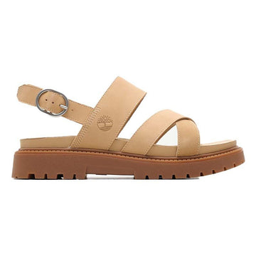 CLAIREMONT WAY BACKSTRAP SANDAL MEDIUM BEIGE NUBUCK