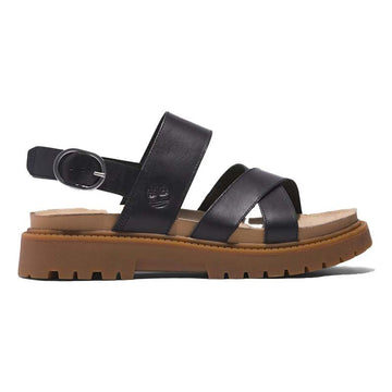 CLAIREMONT WAY BACKSTRAP SANDAL BLACK FULL GRAIN