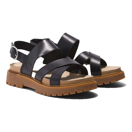 CLAIREMONT WAY BACKSTRAP SANDAL BLACK FULL GRAIN