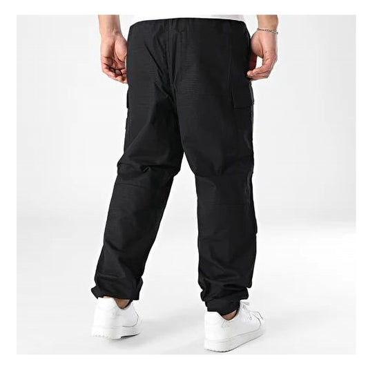 Woven Badge Ripstop Cargo Pant Black