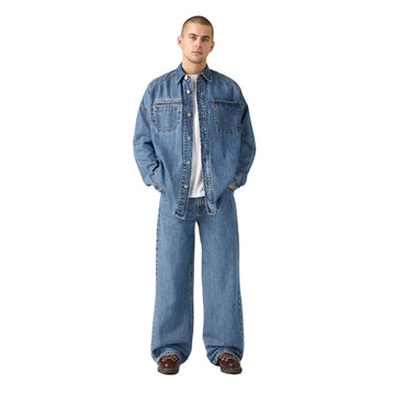 Twisted Baggy Wide Leg Men'S Jeans