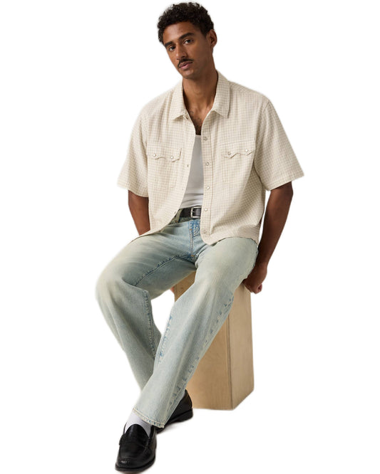 Short Sleeve Boxy Western Lightweight Shirt