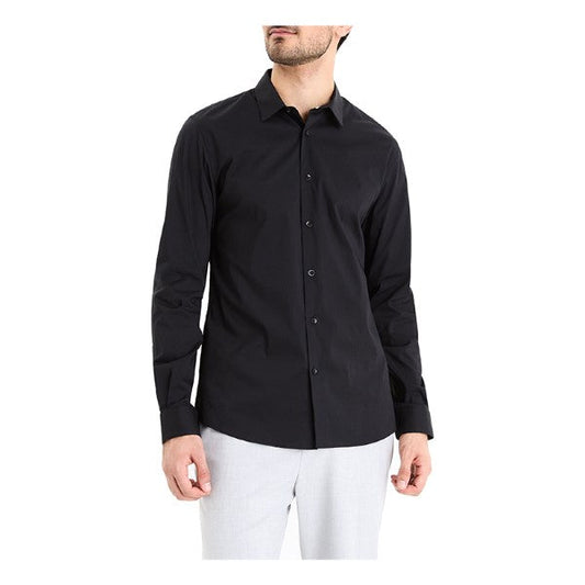Slim Fit Stretch Cotton Shirt