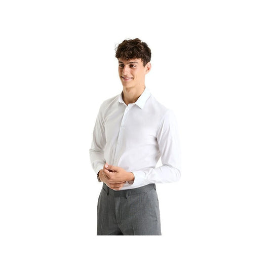Slim Fit Stretch Cotton Shirt
