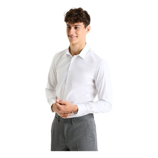 Slim Fit Stretch Cotton Shirt