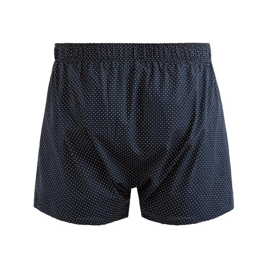 100% Cotton Polka Dot Boxer Shorts - Navy