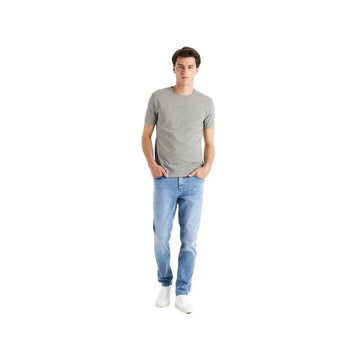 Slim Round-Neck T-Shirt In Stretch Cotton