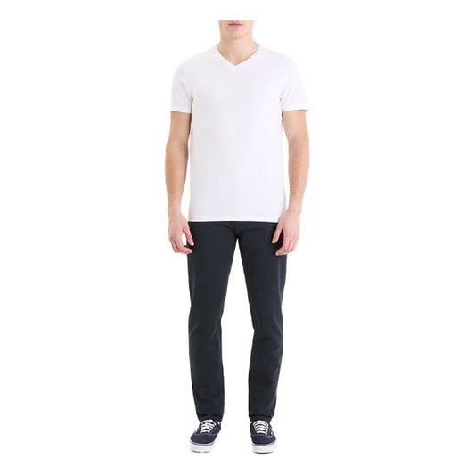 Slim V-Neck T-Shirt In Stretch Cotton