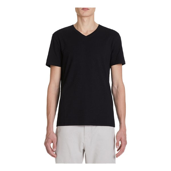 CELIO Slim V-Neck T-Shirt In Stretch Cotton