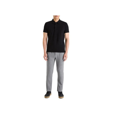 Straight Pique Cotton Polo Shirt