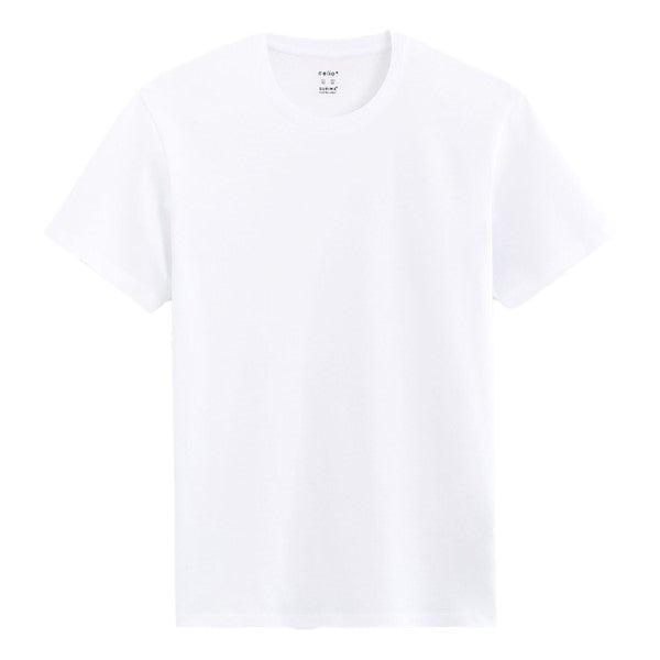 CELIO 100% Cotton Straight Crew Neck T-Shirt