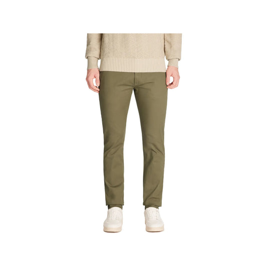 Slim-Fit Chino Pants In Stretch Cotton - Olive