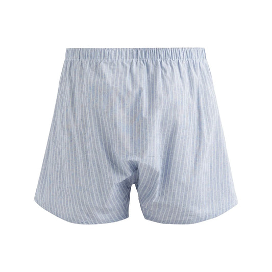 100% Cotton Boxer Shorts - Light Blue