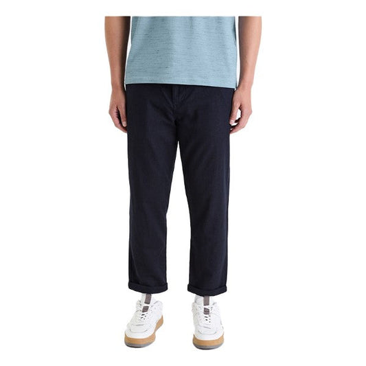 Linen And Cotton Straight Pants