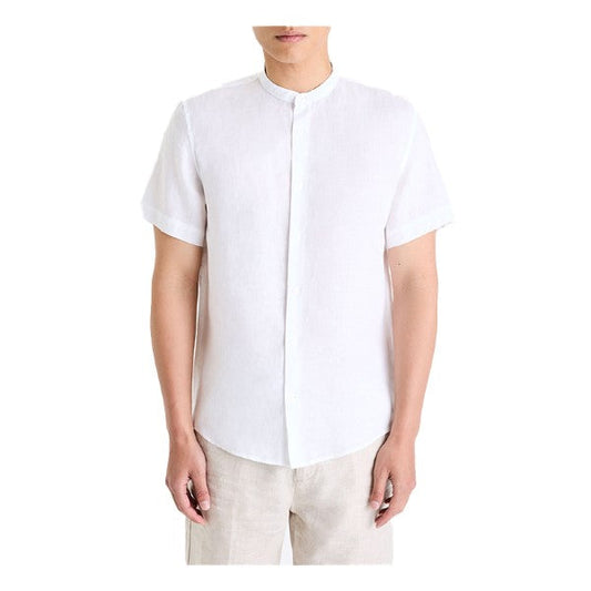 Regular Shirt With Mandarin Collar