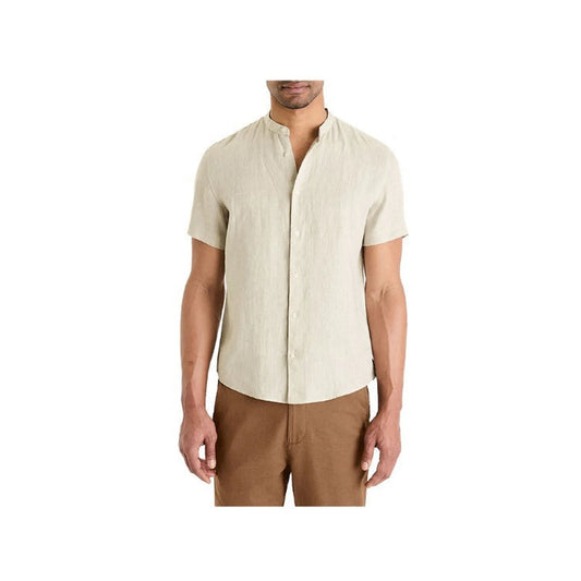Regular Shirt With Mandarin Collar