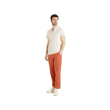 Cotton Blend Straight Neck T-Shirt
