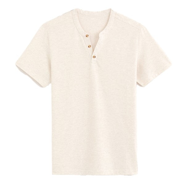 CELIO Cotton Blend Straight Neck T-Shirt