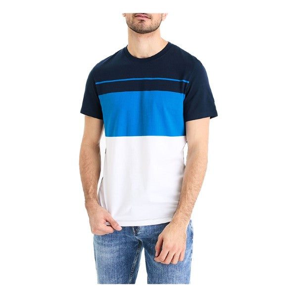 CELIO Color Block Round Neck T-Shirt