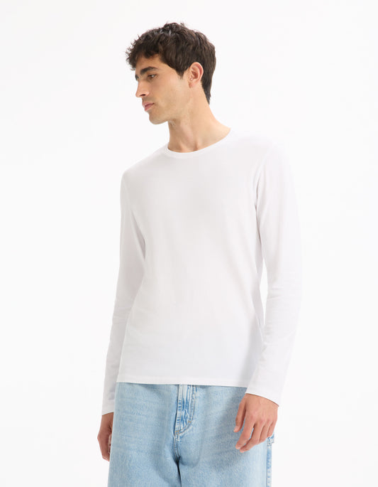 Long-Sleeve Crew Neck T-Shirt