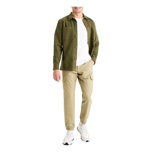 Slim Fit Stretch Cotton Cargo Pants