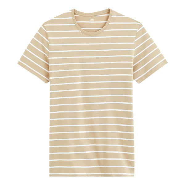 CELIO Round-Neck Cotton T-Shirt