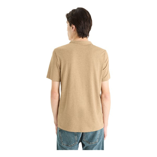 CELIO Cotton Blend Straight Neck T-Shirt