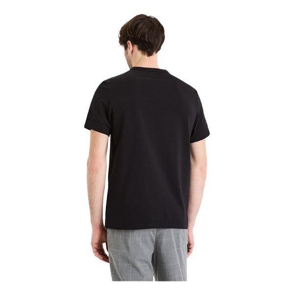 CELIO Stretch Cotton Tunisian Collar T-Shirt