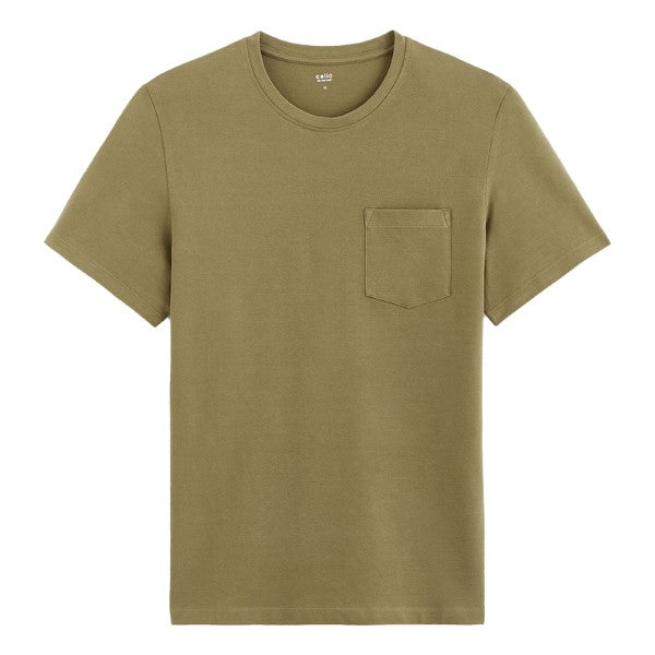 CELIO Round-Neck Cotton T-Shirt