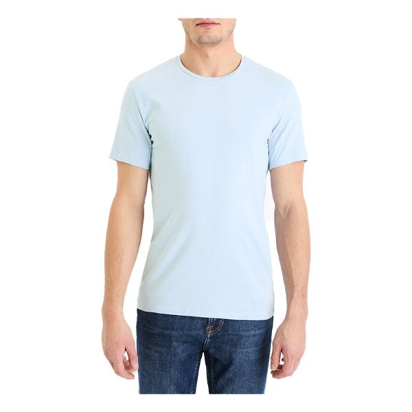 CELIO Slim Round-Neck T-Shirt In Stretch Cotton