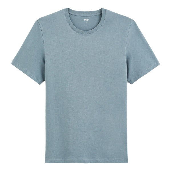 CELIO 100% Cotton Straight Crew Neck T-Shirt