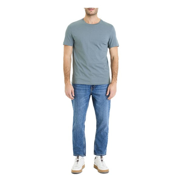 CELIO 100% Cotton Straight Crew Neck T-Shirt