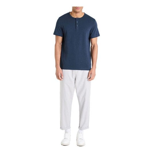 Cotton Henley Neck T-Shirt