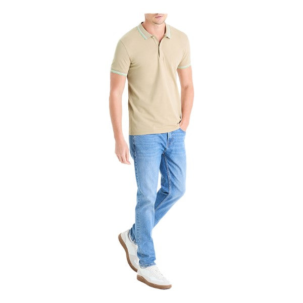 CELIO Slim Pique Polo Shirt In Stretch Cotton