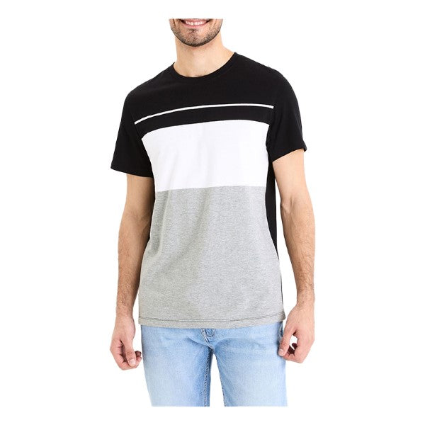 CELIO Color Block Round Neck T-Shirt