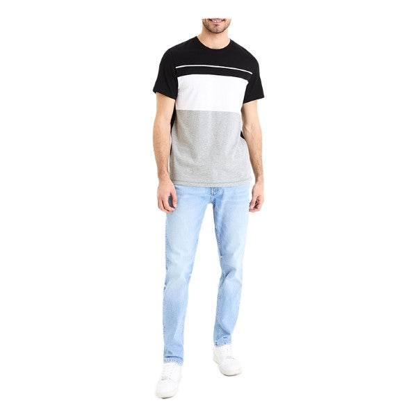 CELIO Color Block Round Neck T-Shirt