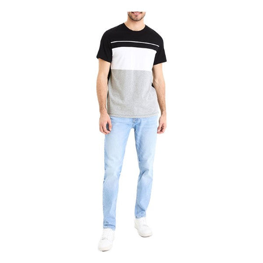 Color Block Round Neck T-Shirt