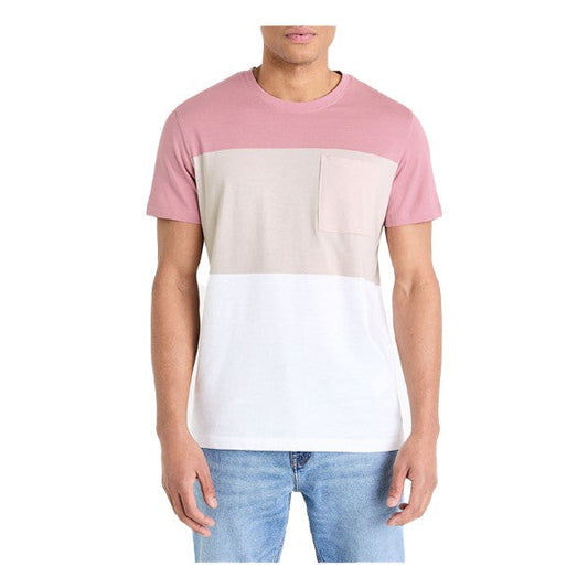 Color Block Round Neck T-Shirt