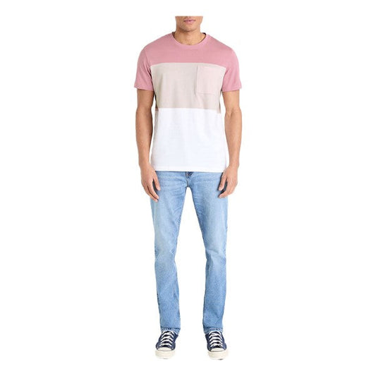 Color Block Round Neck T-Shirt