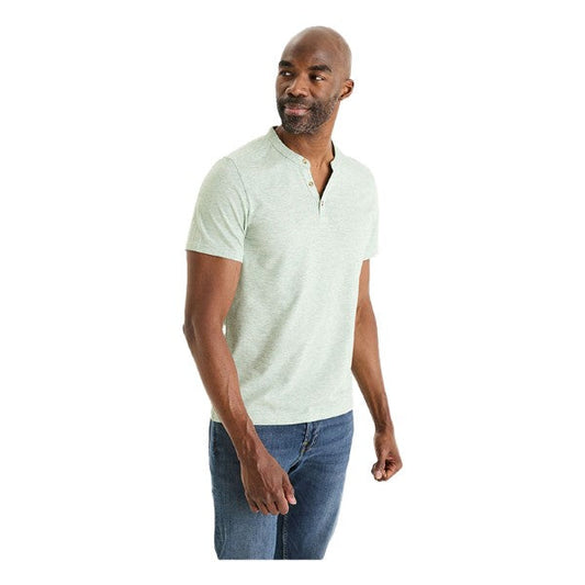 Cotton Blend Straight Neck T-Shirt