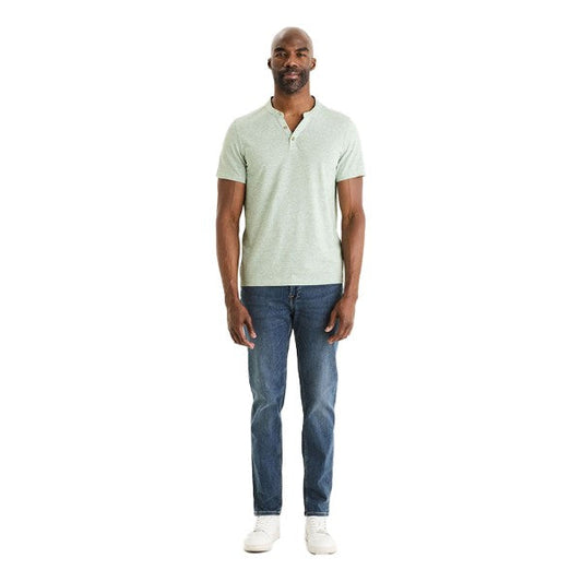 Cotton Blend Straight Neck T-Shirt