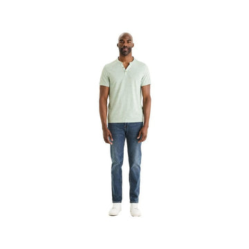Cotton Blend Straight Neck T-Shirt