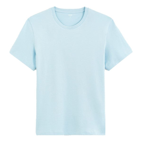 CELIO 100% Cotton Straight Crew Neck T-Shirt