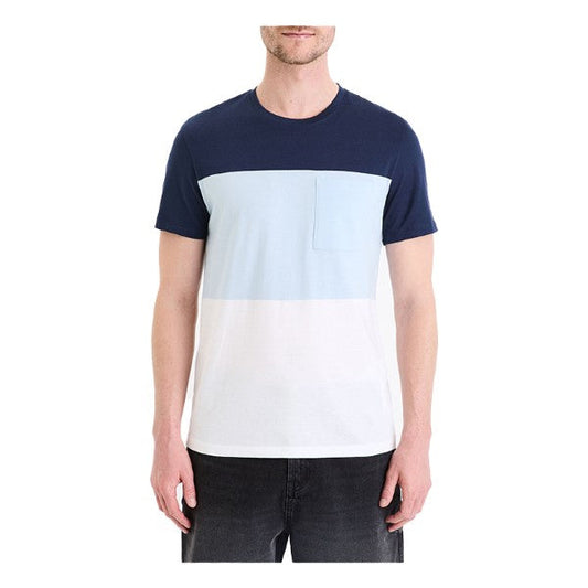 Color Block Round Neck T-Shirt