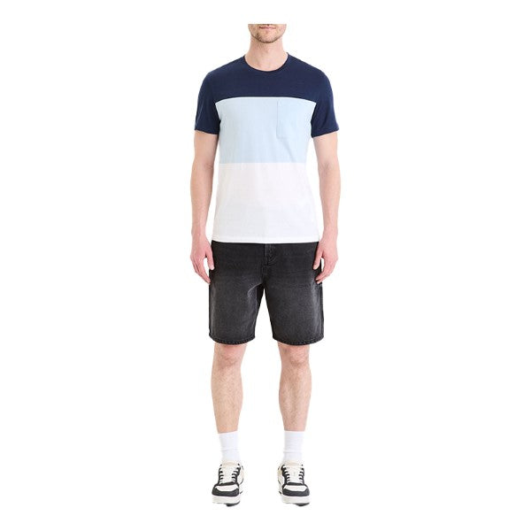 CELIO Color Block Round Neck T-Shirt