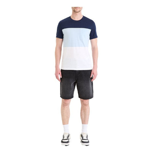 Color Block Round Neck T-Shirt